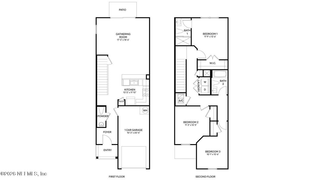 2D floor plan layout of this home in Corsair, Middleburg, FL (Image 2). 2D floor plan layout of this home in Corsair, Middleburg, FL (Image 2).