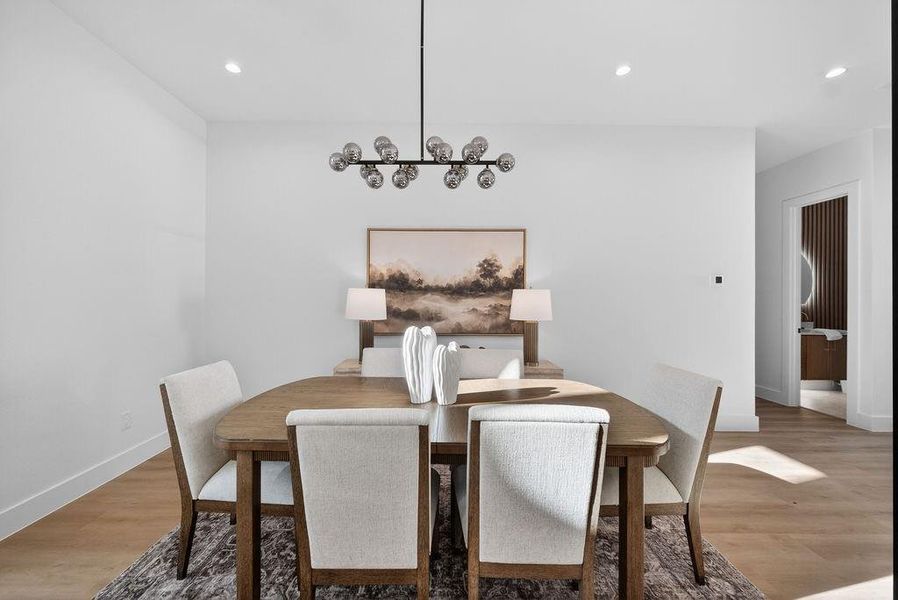 Furnished interior view inside a new home in , Dallas (Image 9).