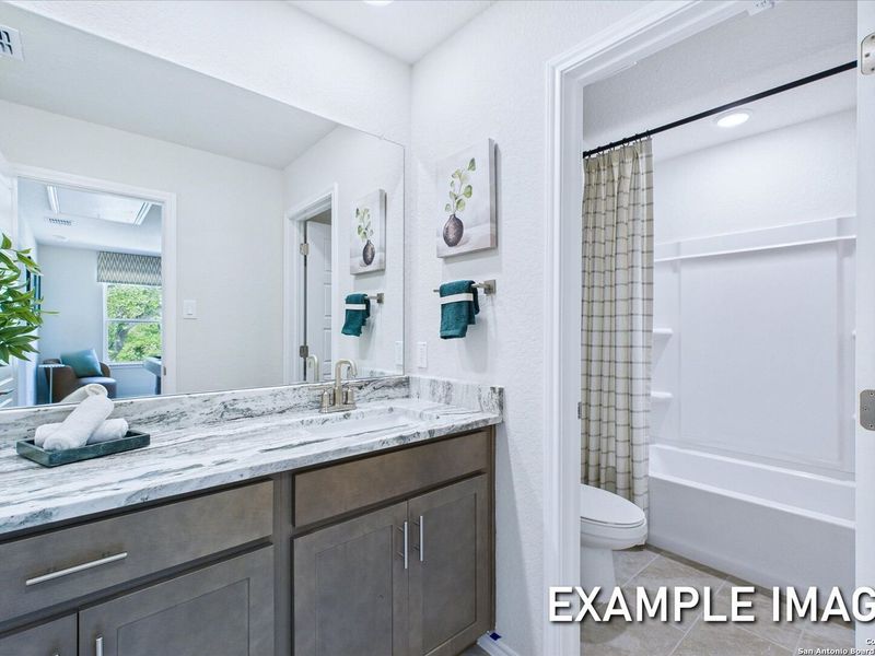 Furnished interior view inside a new home in Meadows at Oak Creek, San Antonio (Image 27). Furnished interior view inside a new home in Meadows at Oak Creek, San Antonio (Image 27).