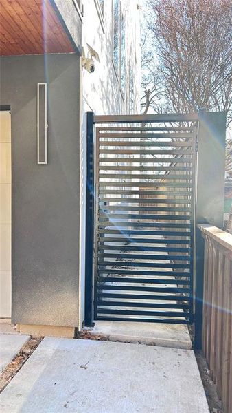 Exterior details and patio area of a home in , Dallas (Image 3). Exterior details and patio area of a home in , Dallas (Image 3).