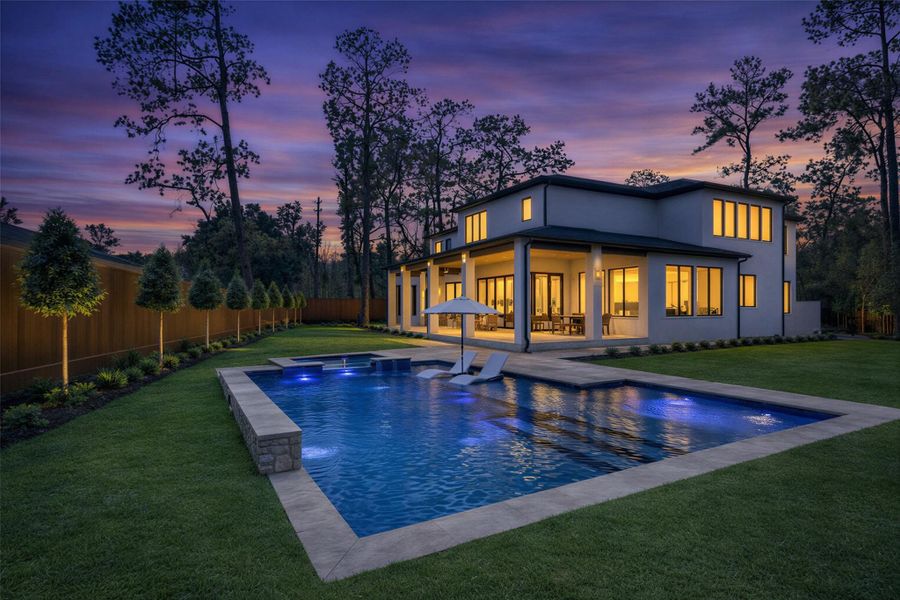 Rendering: Large backyard space is perfect for a luxury pool. (Pool shown is optional and not included in base price)