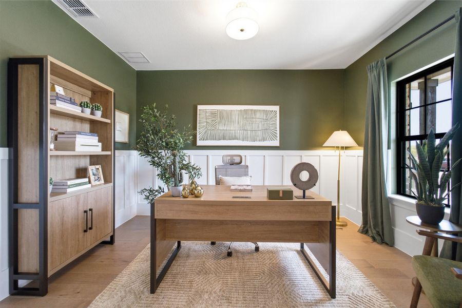 Furnished interior view inside a new home in Sunfield, Buda (Image 4).