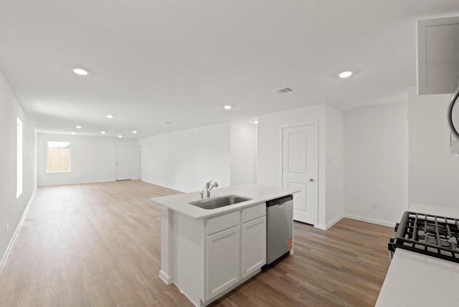 Furnished interior view inside a new home in The Canopies, Splendora (Image 5).