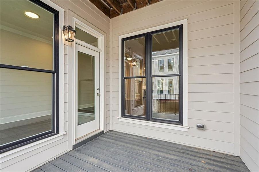 Exterior details and patio area of a home in Byers Park, Alpharetta (Image 30).