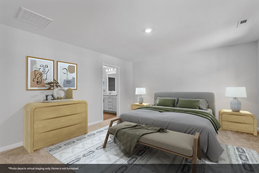 Furnished interior view inside a new home in Watkins Landing, Kernersville (Image 10).