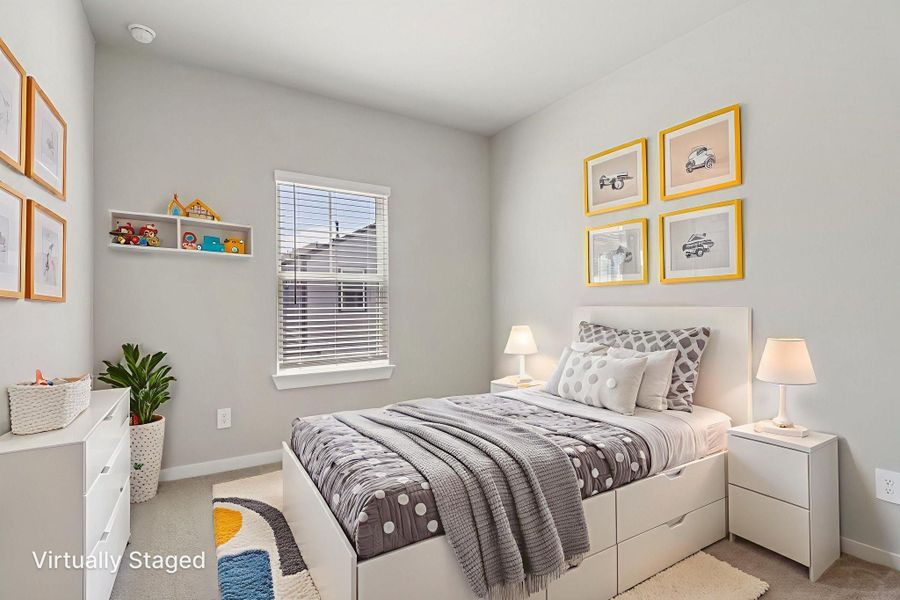 Furnished interior view inside a new home in Cole Creek Crossing, Houston (Image 12).