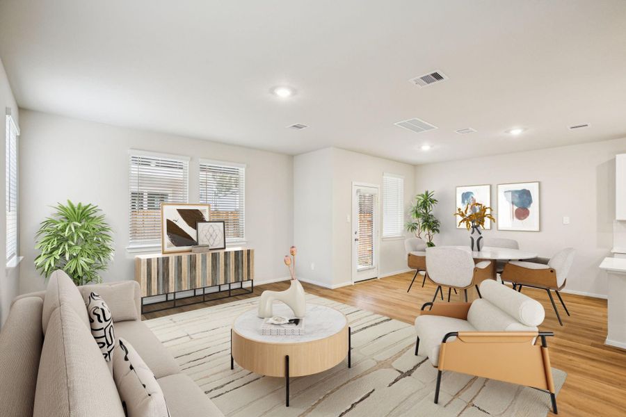 Furnished interior view inside a new home in Pinewood Trails - City Series, Atascocita (Image 16).