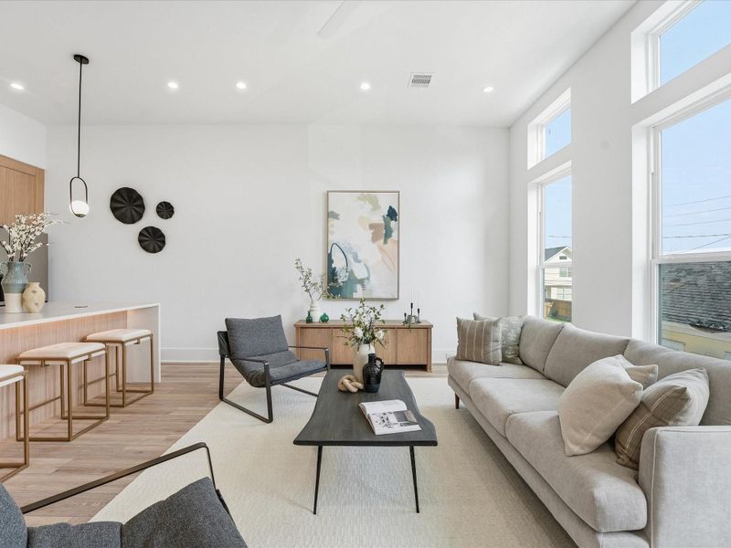 Furnished interior view inside a new home in , Houston (Image 11).