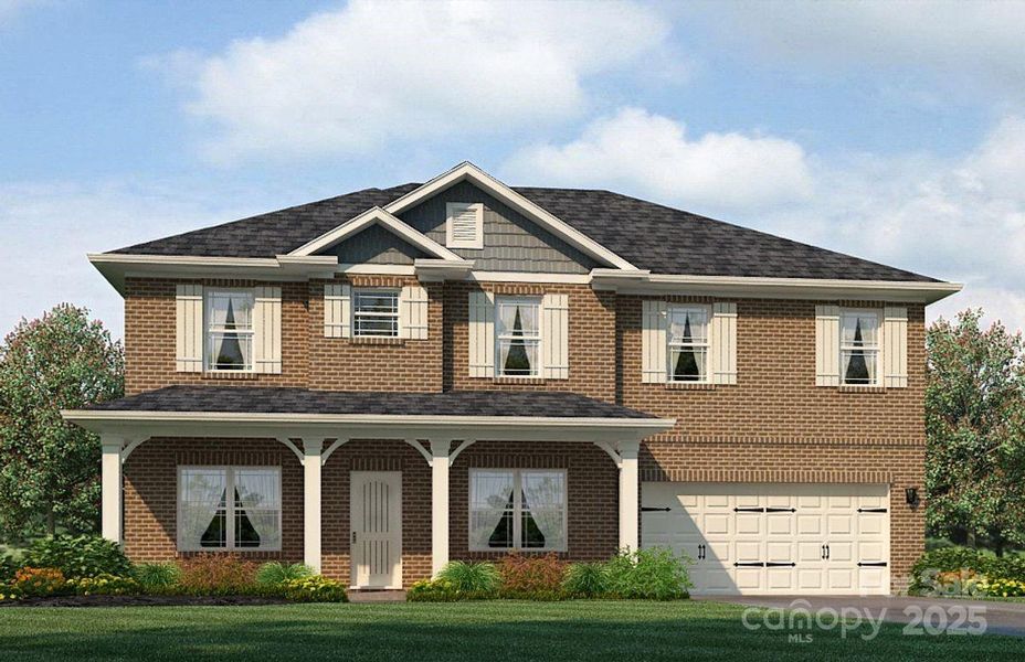 Front exterior of a new home in Northlake, Statesville, NC, highlighting curb appeal (Image 17).