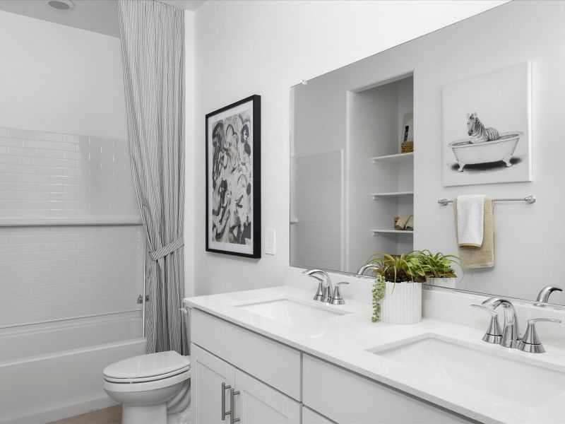 Furnished interior view inside a new home in Entrada Del Toro, Sahuarita (Image 11).