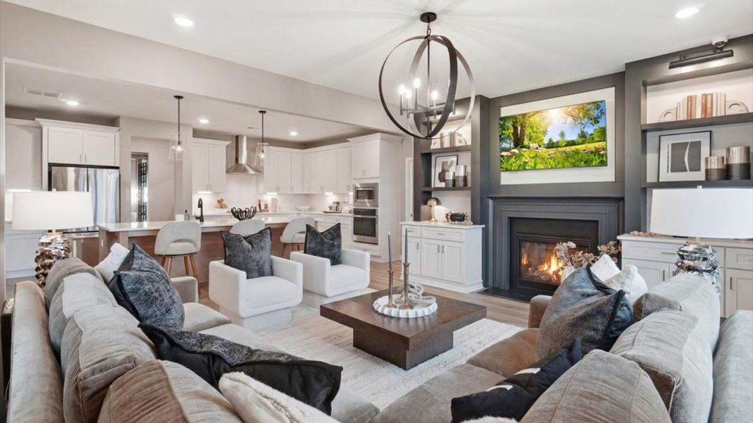 Representative furnished interior of a home built from the Stonefield - Side Entry by DRB Homes in Brighton, Locust Grove (Image 21).