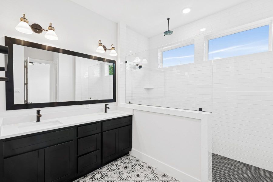 Furnished interior view inside a new home in Retreat at Oak Park, Houston (Image 8). Furnished interior view inside a new home in Retreat at Oak Park, Houston (Image 8).