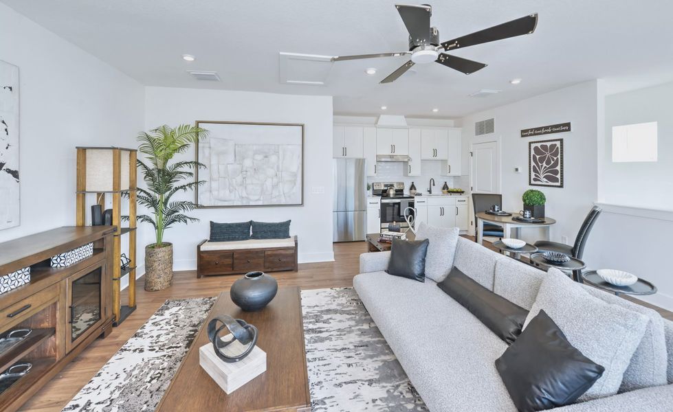 Furnished interior view inside a new home in Laureate Park, Orlando (Image 14).