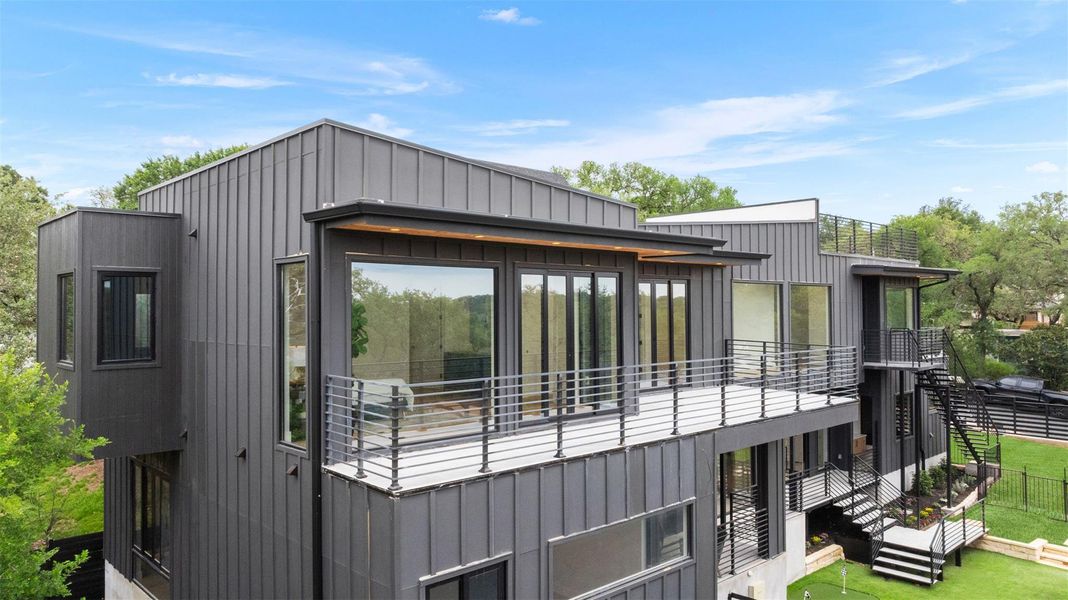 Exterior details and patio area of a home in , Austin (Image 26).