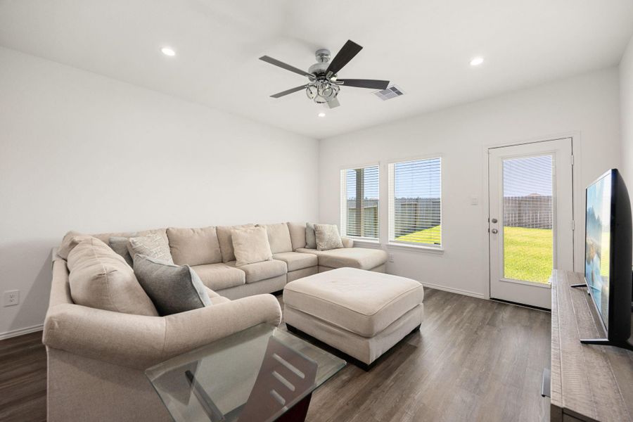 Furnished interior view inside a new home in Breckenridge Forest, Spring (Image 17).