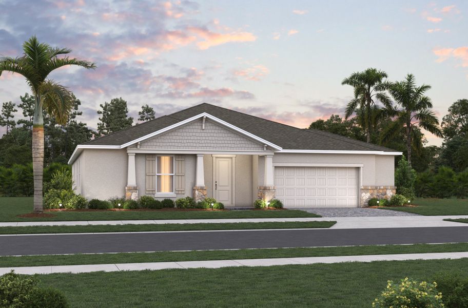 Representative exterior photo of a completed home built from the Radcliff by Beazer Homes in Acuera Estates, Apopka, FL (Image 10).
