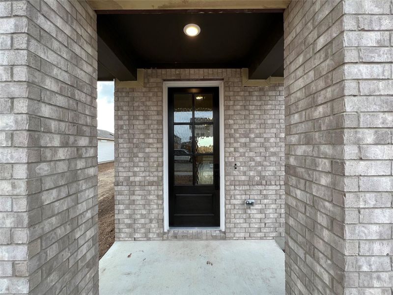 Exterior details and patio area of a home in Rolling Glen, Hutto (Image 3).
