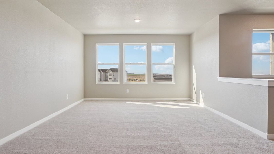 Furnished interior view inside a new home in Windler Townhomes, Aurora (Image 29).