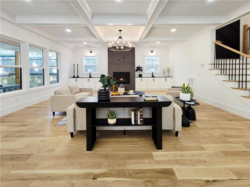 Furnished interior view inside a new home in , Atlanta (Image 5).