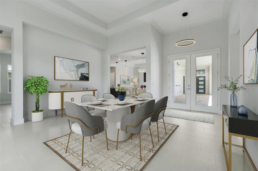 Furnished interior view inside a new home in Toscana, Palm Coast (Image 11).