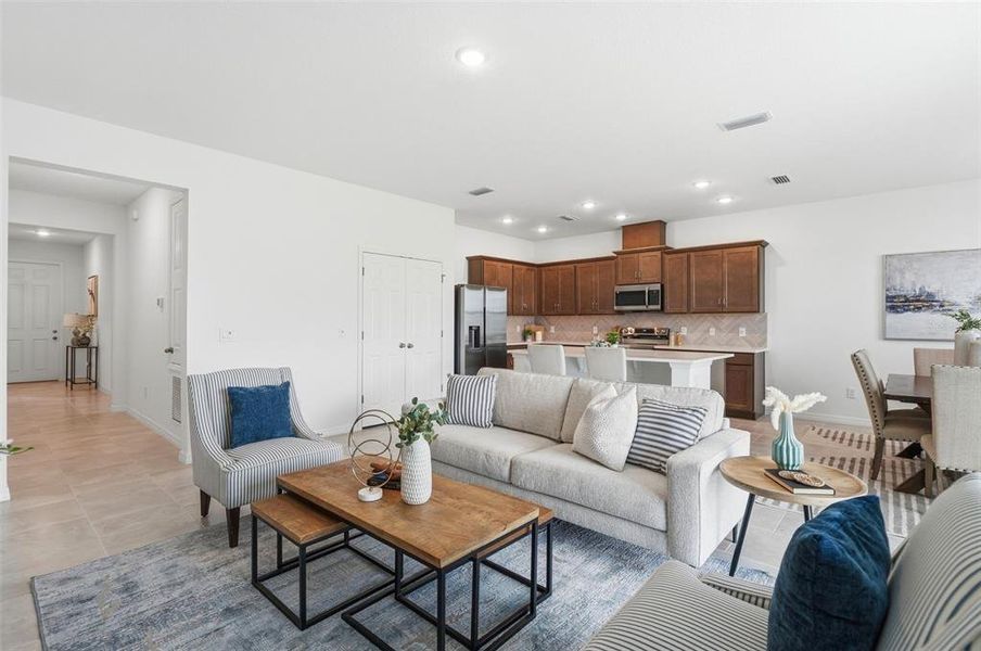 Furnished interior view inside a new home in Marion Ridge, Haines City (Image 23).