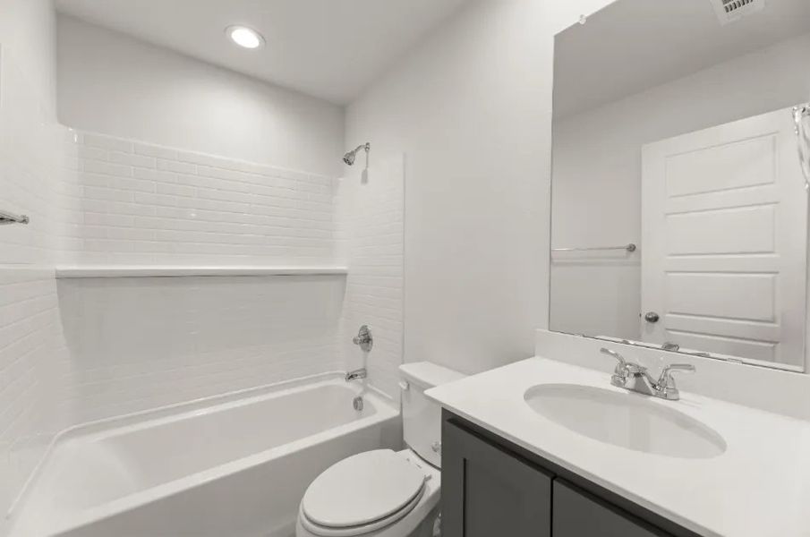 Front exterior of a new home in Sanger Circle, Sanger, TX, highlighting curb appeal (Image 27).