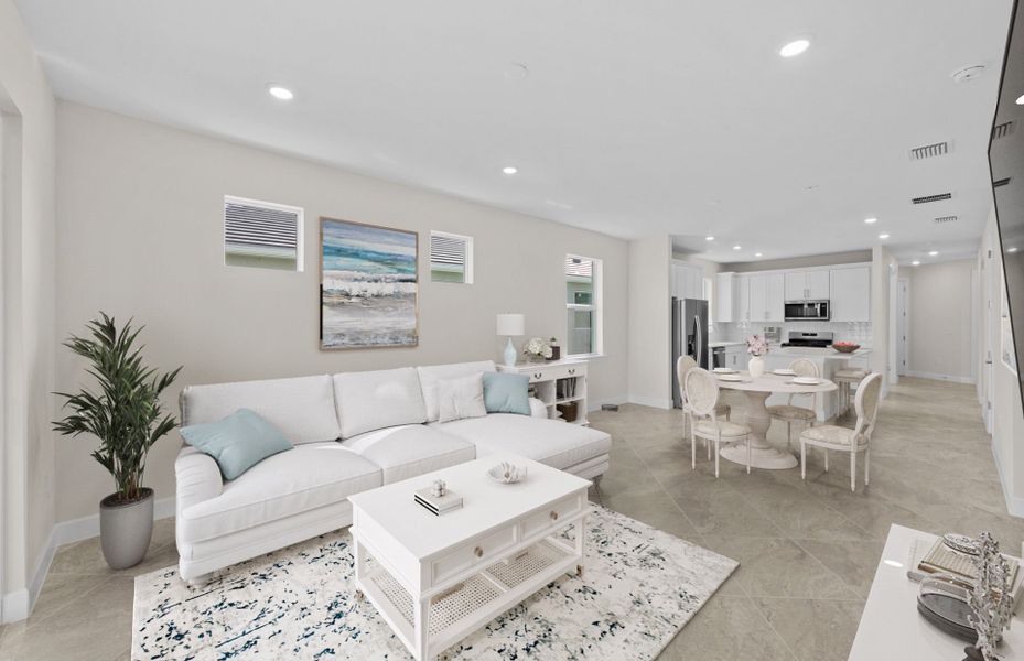 Spacious gathering room