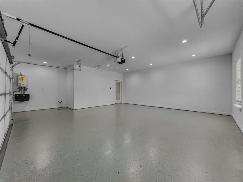 Garage featuring recessed lighting Garage featuring recessed lighting