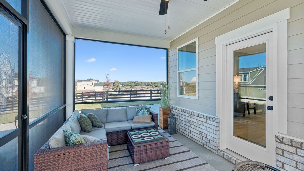 Exterior details and patio area of a home in Harvest Point, Spring Hill (Image 25). Exterior details and patio area of a home in Harvest Point, Spring Hill (Image 25).