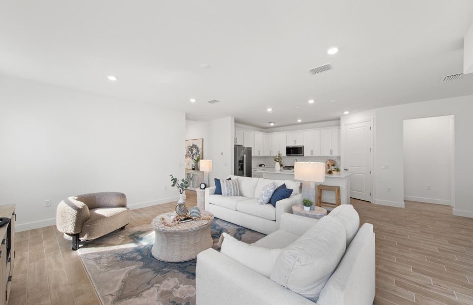 Photos are from a furnished model. Options for this home may vary.
