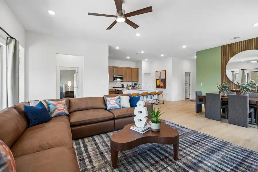 Living Room in the Pecos home plan by Trophy Signature Homes – REPRESENTATIVE PHOTO