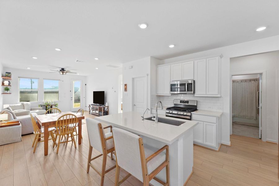 Furnished interior view inside a new home in Mason Woods 40s, Cypress (Image 17). Furnished interior view inside a new home in Mason Woods 40s, Cypress (Image 17).