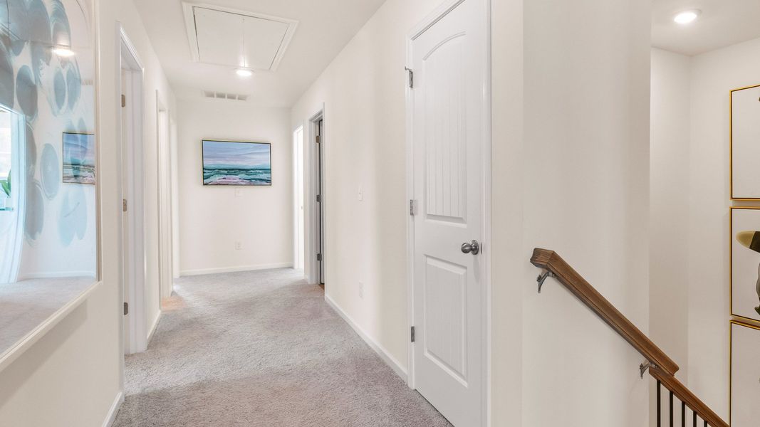 Furnished interior view inside a new home in Weavers Pointe, Zebulon (Image 8).