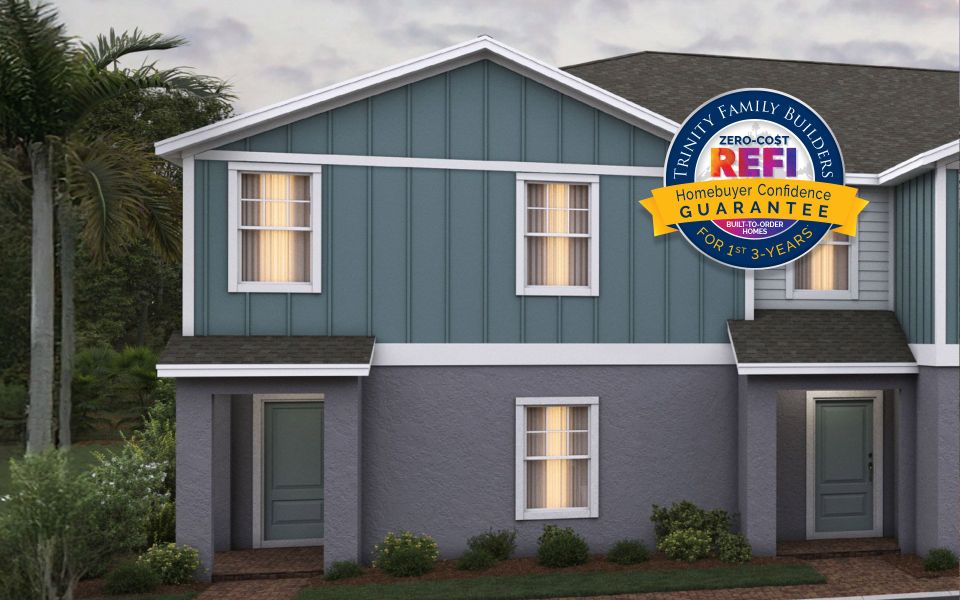 Representative exterior photo of a completed home built from the Ashley by Trinity Family Builders in Pine Meadows Reserve, Eustis, FL (Image 18).