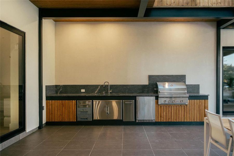 Exterior details and patio area of a home in , Dallas (Image 29).