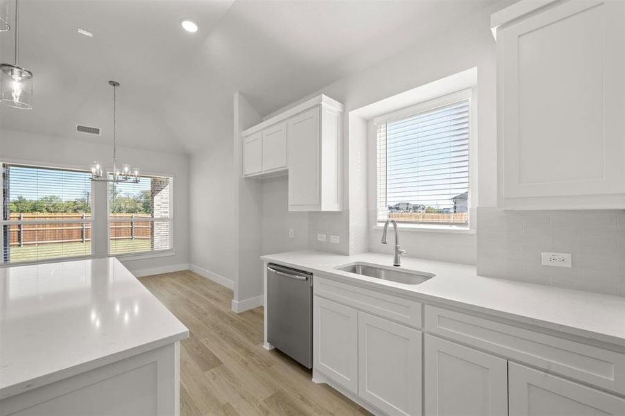 Furnished interior view inside a new home in Oaks of North Grove, Waxahachie (Image 12).