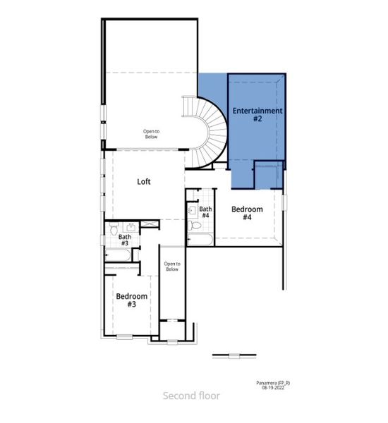2D floor plan layout of this home in Sandbrock Ranch: 45ft. lots, Aubrey, TX (Image 2). 2D floor plan layout of this home in Sandbrock Ranch: 45ft. lots, Aubrey, TX (Image 2).