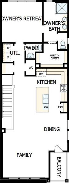 2D floor plan layout of this home in Kinston Mainstreet Townhomes, Loveland, CO (Image 4). 2D floor plan layout of this home in Kinston Mainstreet Townhomes, Loveland, CO (Image 4).
