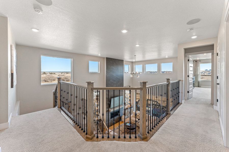 Representative furnished interior of a home built from the Roxborough by Taylor Morrison in Trailstone, Arvada (Image 22).