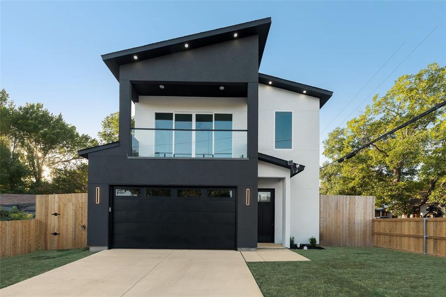 Front exterior of a new home in , Dallas, TX, highlighting curb appeal (Image 15).