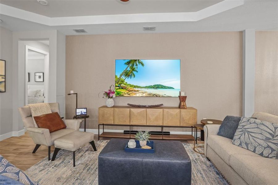 Furnished interior view inside a new home in , Wesley Chapel (Image 36).