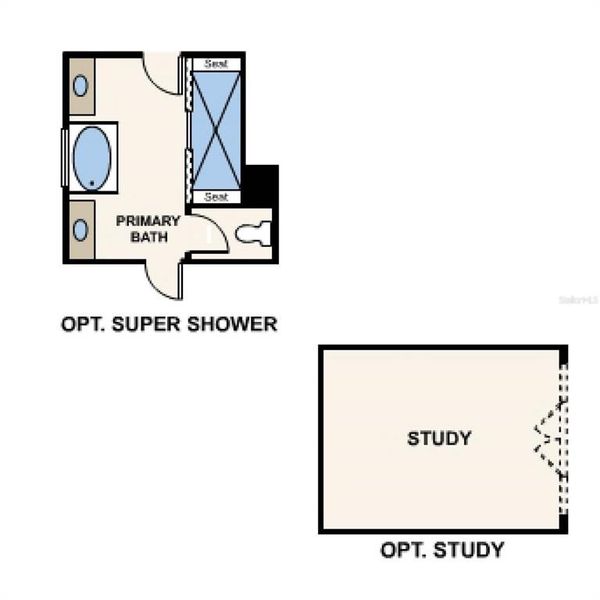 2D floor plan layout of this home in Reserve East, Flagler Beach, FL (Image 4).