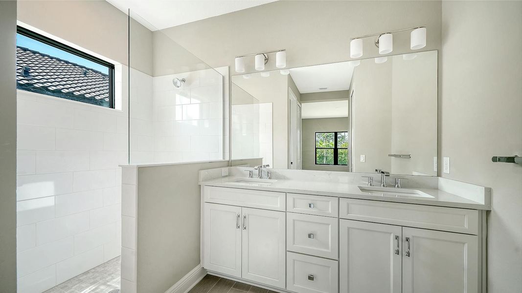 Furnished interior view inside a new home in Vicenza Real Estate and Homes for Sale in North Venice, FL - Neal Communities, Venice (Image 6).