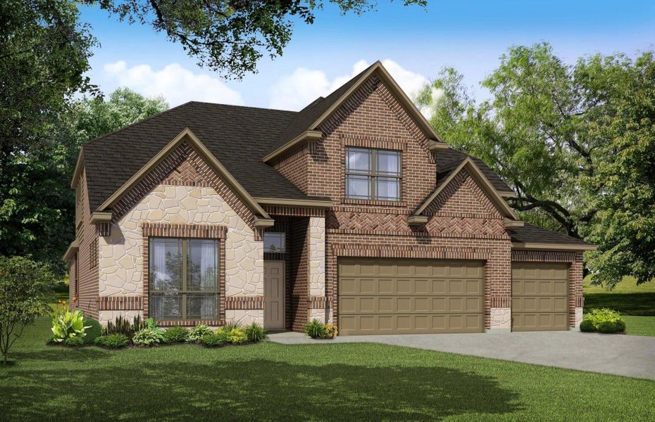 Representative exterior photo of a completed home built from the Concept 3015 by Risewell Homes in Silo Mills, Joshua, TX (Image 2). Representative exterior photo of a completed home built from the Concept 3015 by Risewell Homes in Silo Mills, Joshua, TX (Image 2).