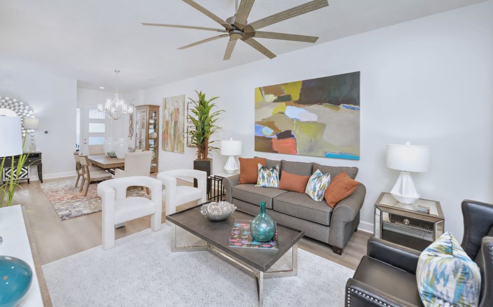 Furnished interior view inside a new home in Woodhaven, Port Orange (Image 27).