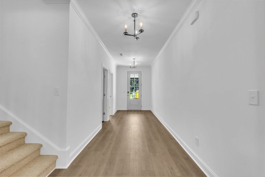 Representative unfurnished interior of a home built from the The Hampton by RobuckHomes in Kennebec Crossing, Angier (Image 28). Representative unfurnished interior of a home built from the The Hampton by RobuckHomes in Kennebec Crossing, Angier (Image 28).