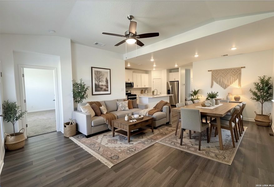 Furnished interior view inside a new home in Thomas Pond, San Antonio (Image 5).