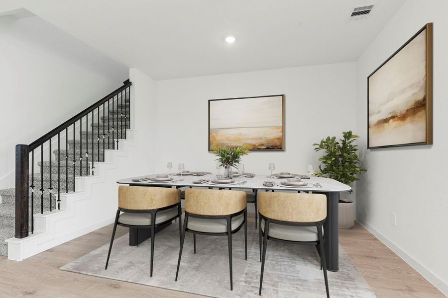 Furnished interior view inside a new home in Tamarron, Fulshear (Image 7).