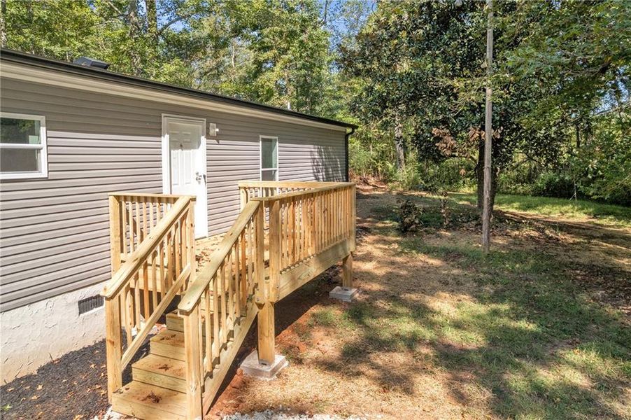 Exterior details and patio area of a home in , Villa Rica (Image 14).