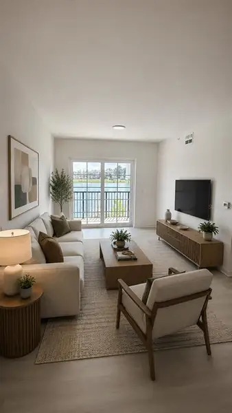 Furnished interior view inside a new home in , Orlando (Image 3).